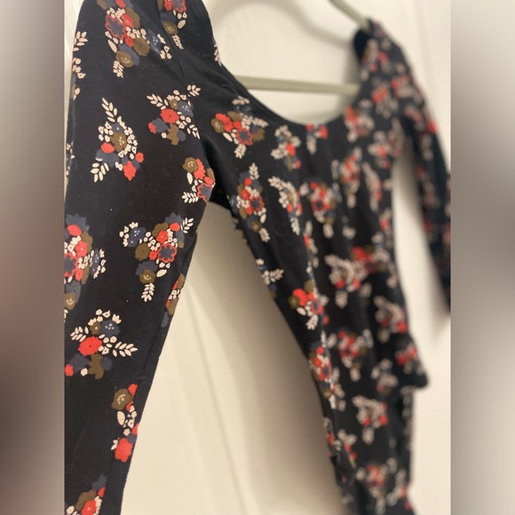 Excellent Condition Black Floral Bodysuit - Picture 2 of 4